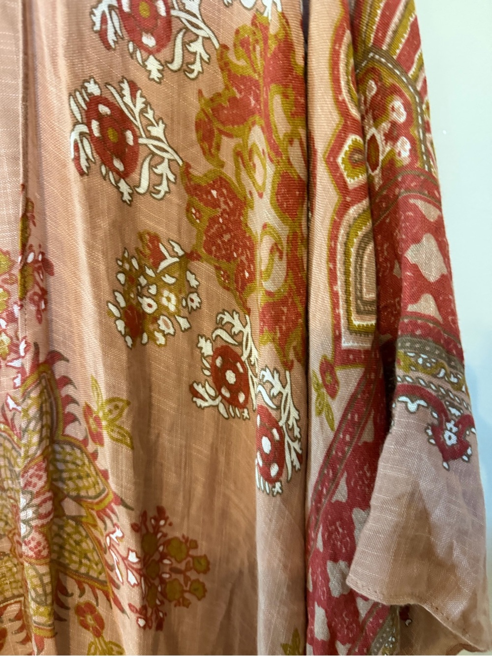Cost Plus World Market Mauve Pink Floral Kimono - Picture 4 of 6